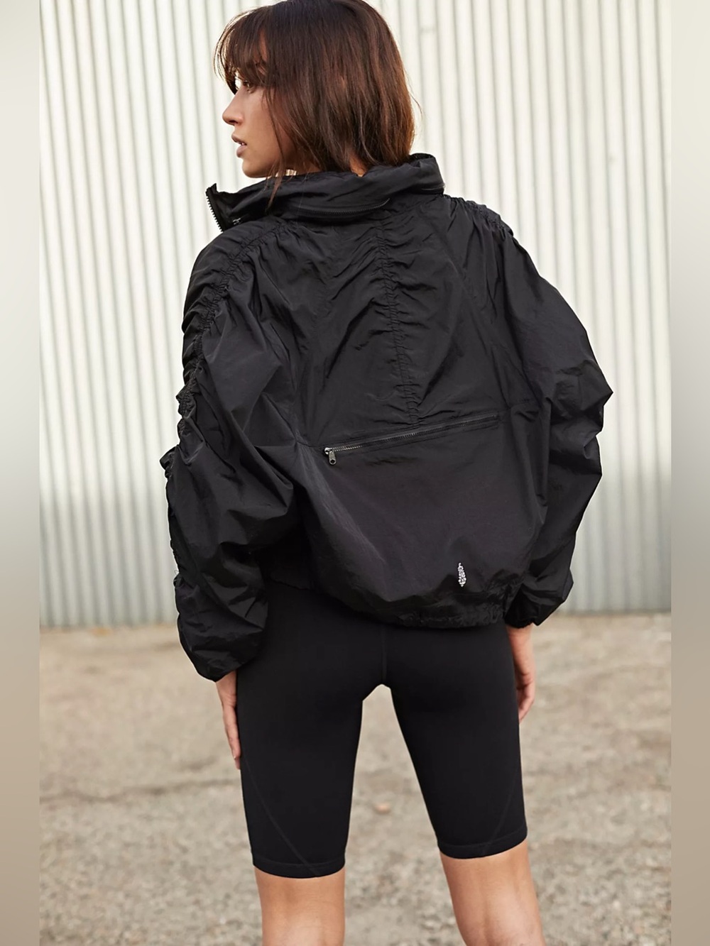 Free People Ruched Out Packable Jacket - Picture 2 of 10